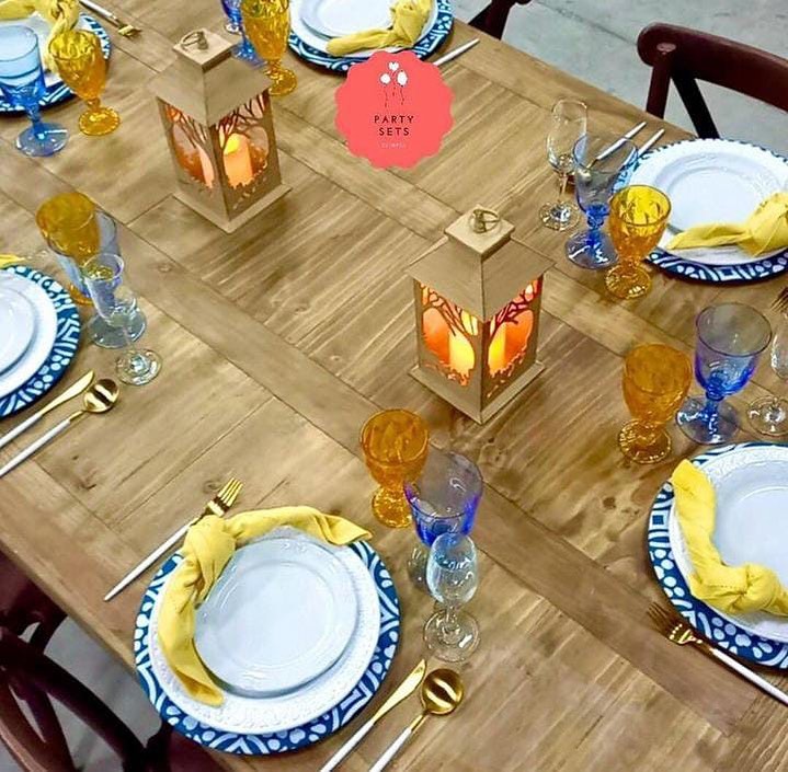 Tela azul estilo talavera