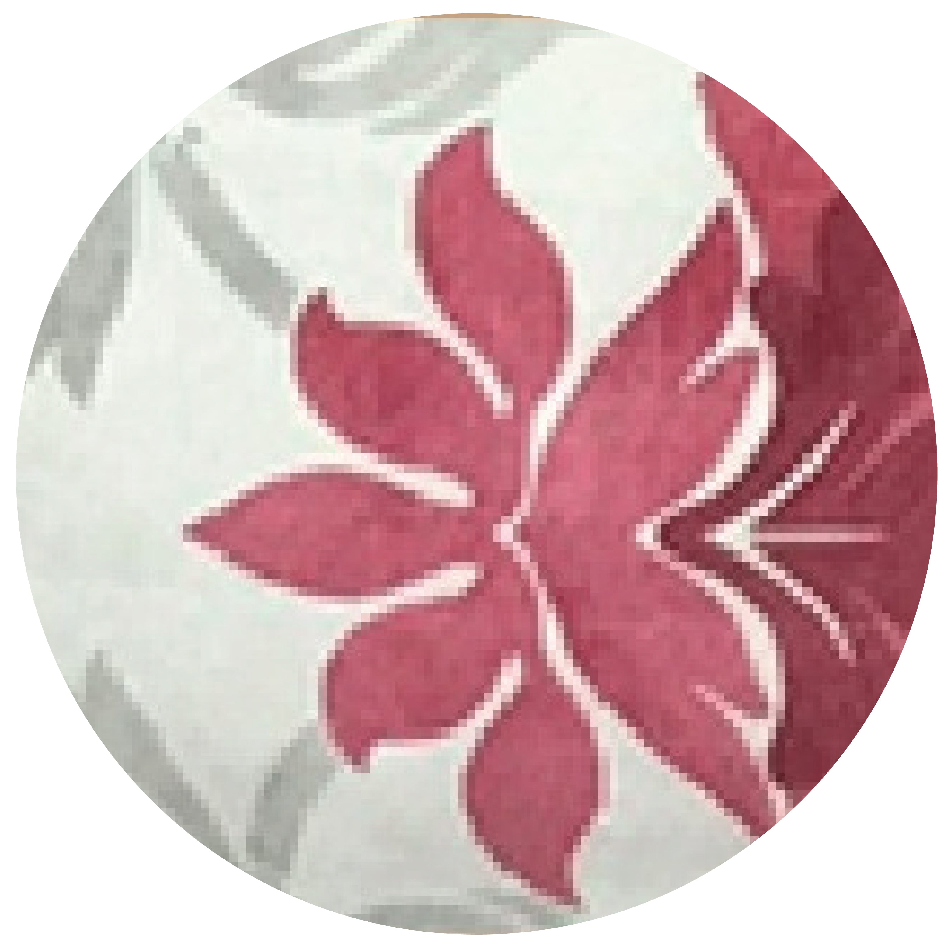Flor imperial roja con gris