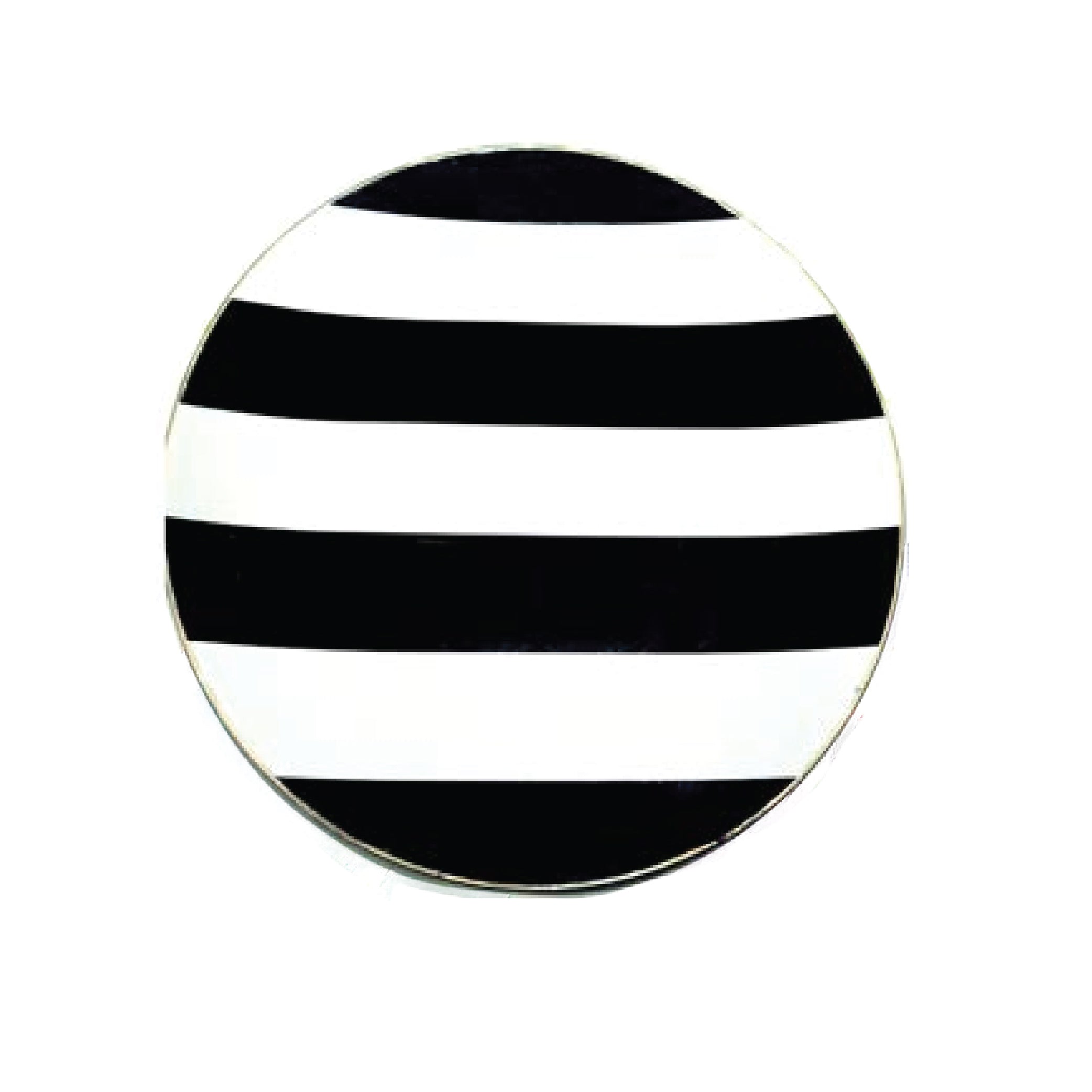 Plato trinche rayas b&n