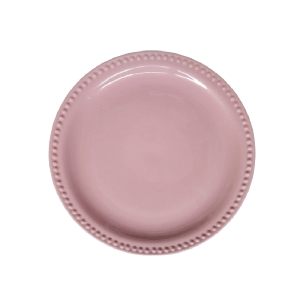 Plato Trinche Puntos Rosa