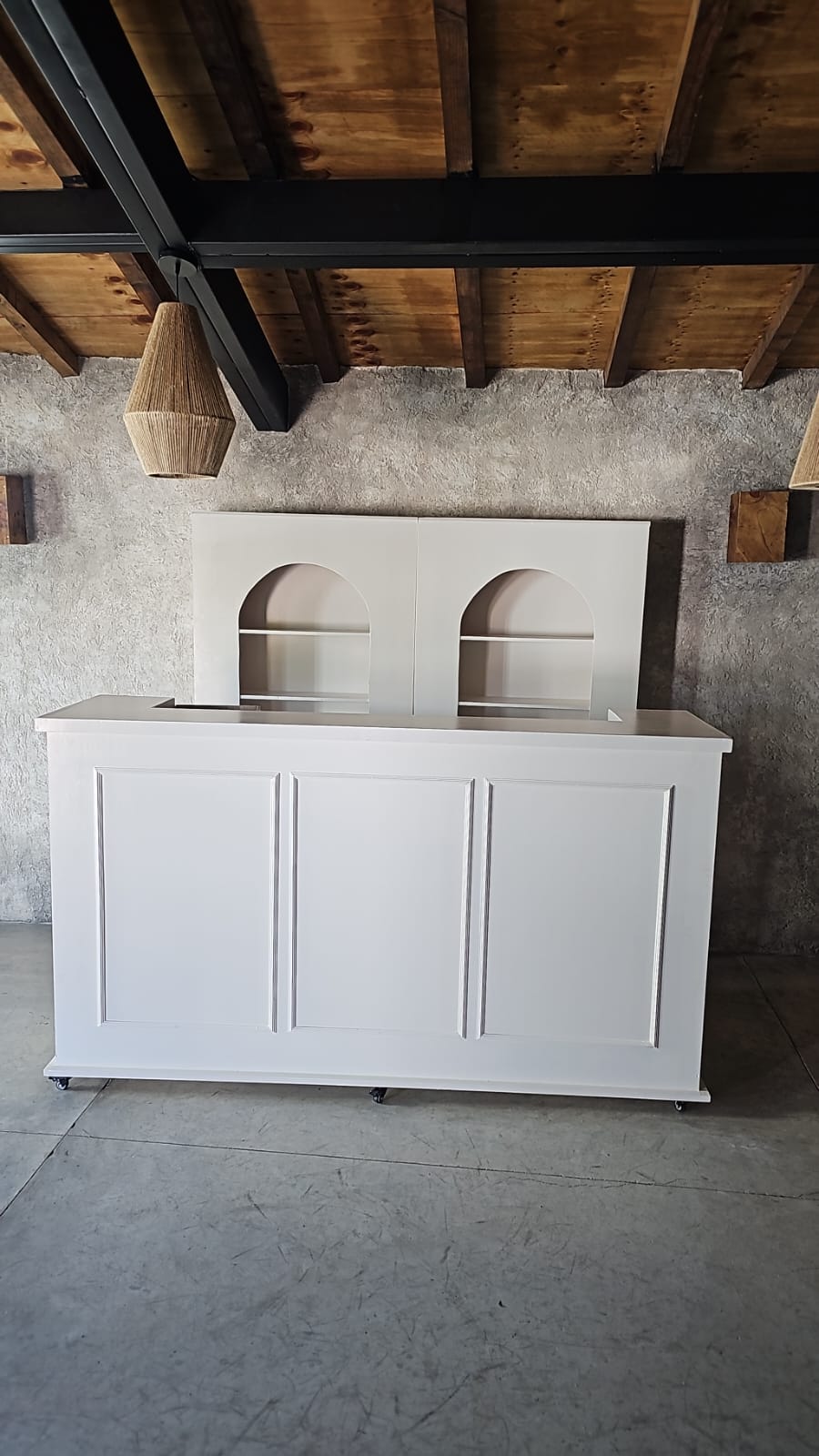 Barra de bebidas con back o sin back