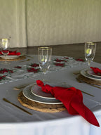 Copa rayada para vino tinto