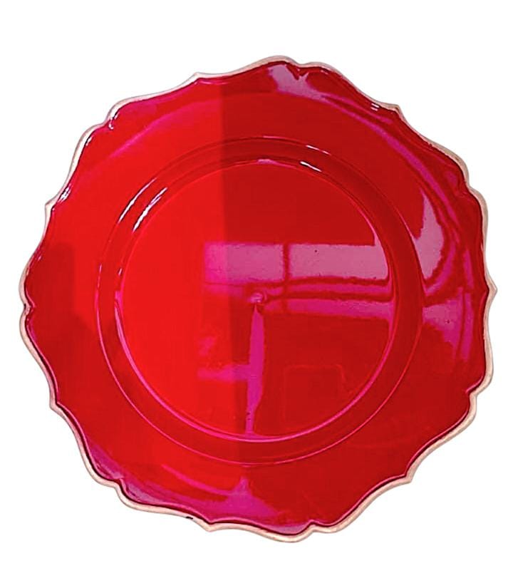 Plato Base Rojo