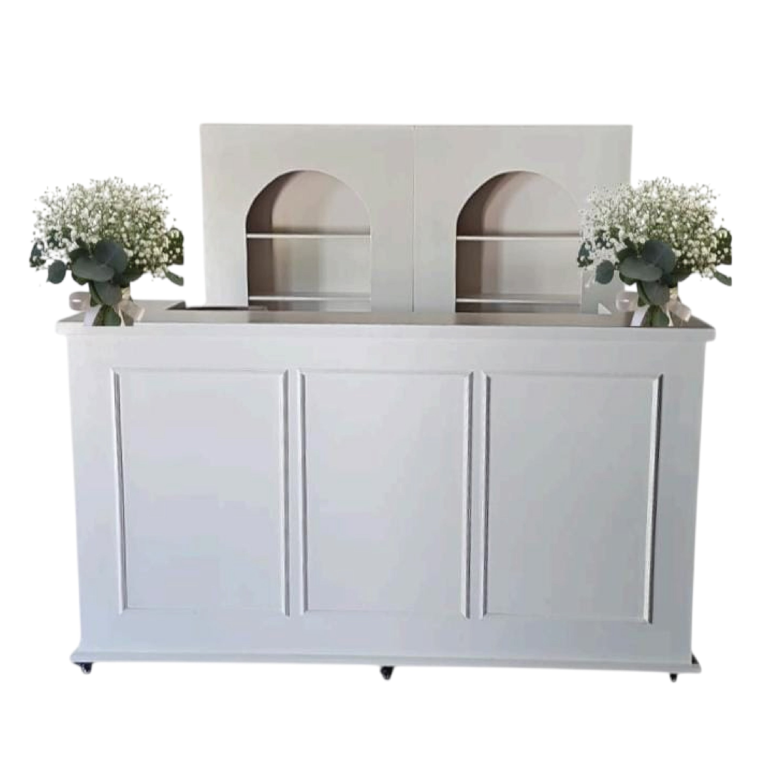 Barra de bebidas con back o sin back