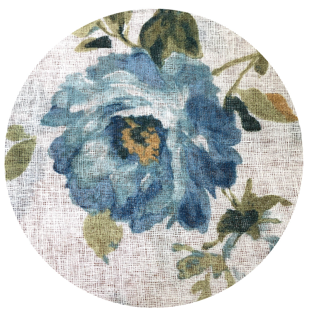 Gasa Flores Azules
